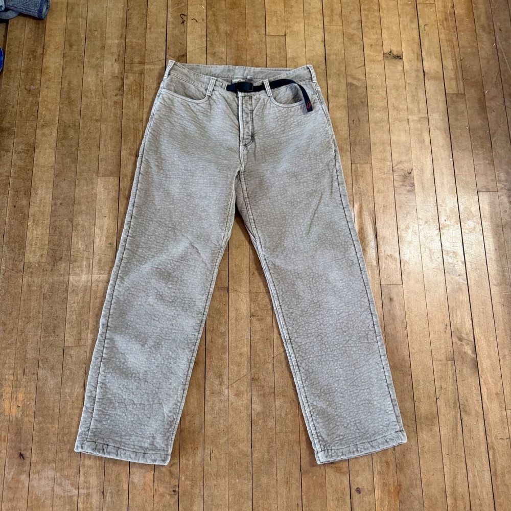 Vtg  Gramicci Corduroy Pants Made in USA Fleece Lined Bonded Womens Sz L (14/16)